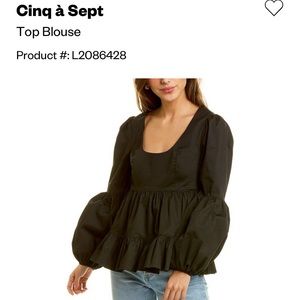 Cinq à Sept Rose Top, Small, blue, NWT